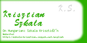 krisztian szkala business card